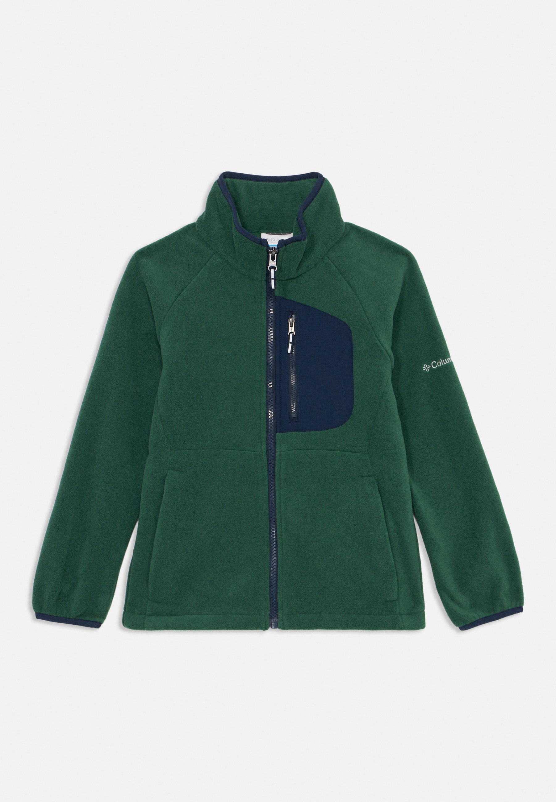 Columbia FAST FULL ZIP UNISEX - Fleecejack - regenwoud/marineblauw