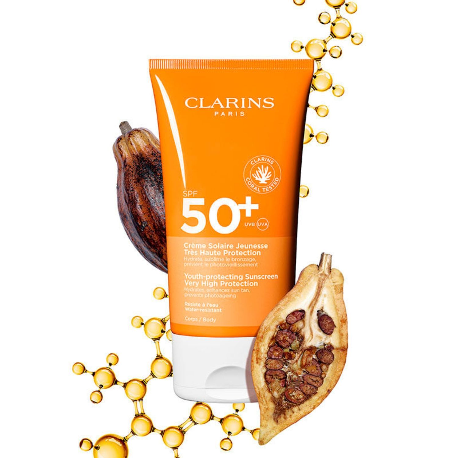 Didelės apsaugos nuo senėjimo kūno kremas nuo saulės SPF 50 Kūno apsauga