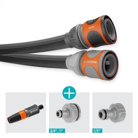 Kit de manguera Liano™Life de 30 m - GARDENA - Resistencia a la presión: 22 bar - Longitud: 30 m, Diámetro interior: 13 mm