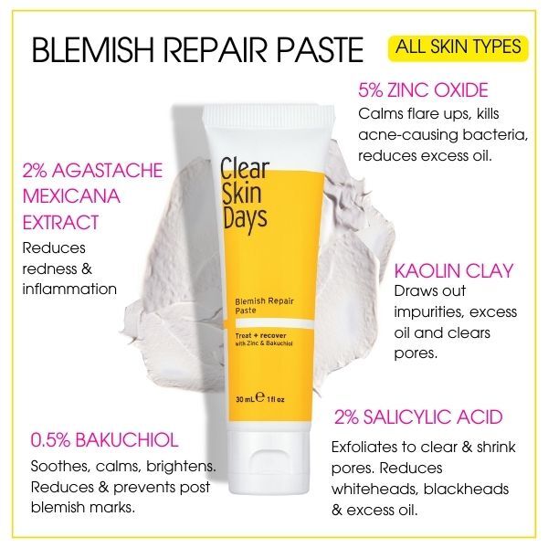 Nočná pasta na opravu nedokonalostí pleti Clear Skin Days 30 ml