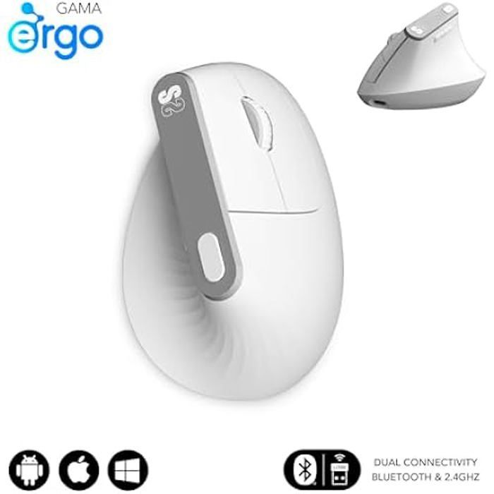 Computermaus – SUBBLIM – Vertikales ergonomisches Design – Ergonomisch – Leise – USB Typ C