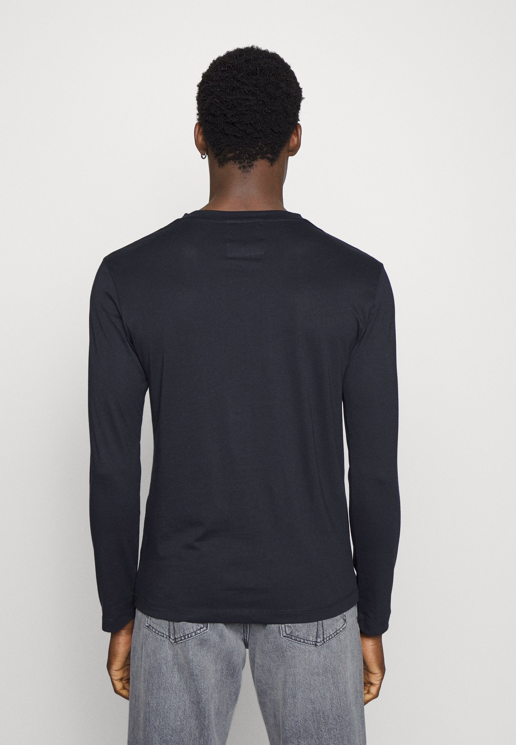 Emporio Armani top met lange mouwen - blunavy aquila