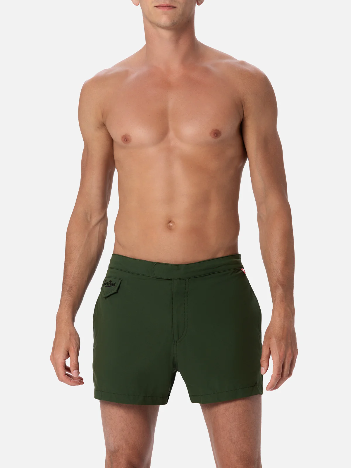 Harrys Herre Slim Fit Badedragt i Armygrøn