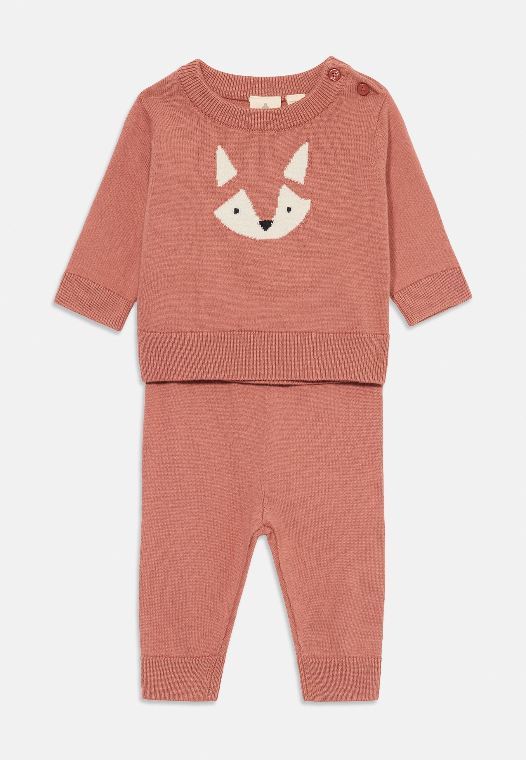 GAP ANIMAL BABY SET UNISEX - Dres - wyblakły cedr