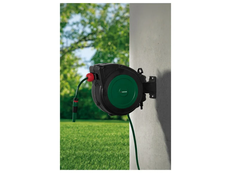 Rolă de furtun PARKSIDE® pentru montare pe perete, 20 m