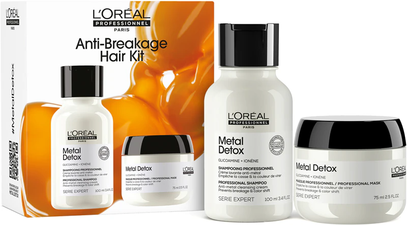 L'Oréal Professionnel Serie Expert Metal Detox -lahjasetti vaurioituneille hiuksille