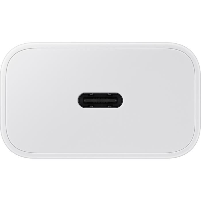 Chargeur pour téléphone mobile Samsung Chargeur secteur 25W Avec cable USBC Blanc