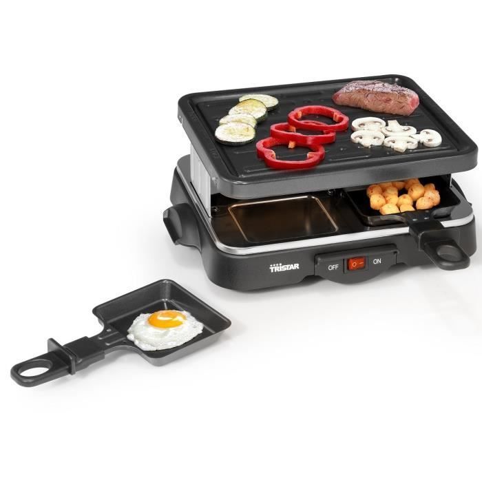 Tristar RA-2949 zwarte raclettegrill - 4 personen - 500 W