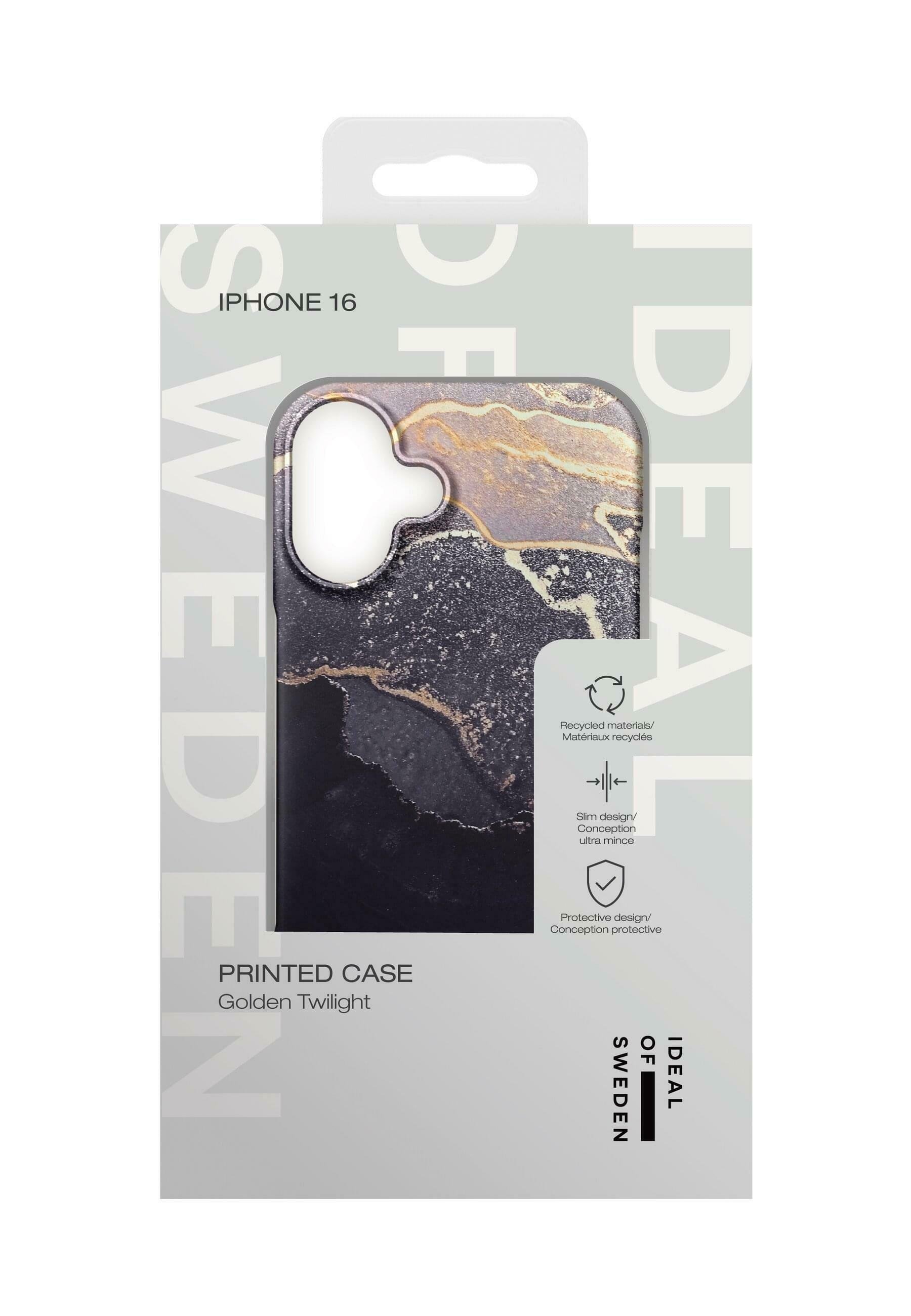 Coque de téléphone iDeal of Sweden imprimée pour iPhone 16 - noire