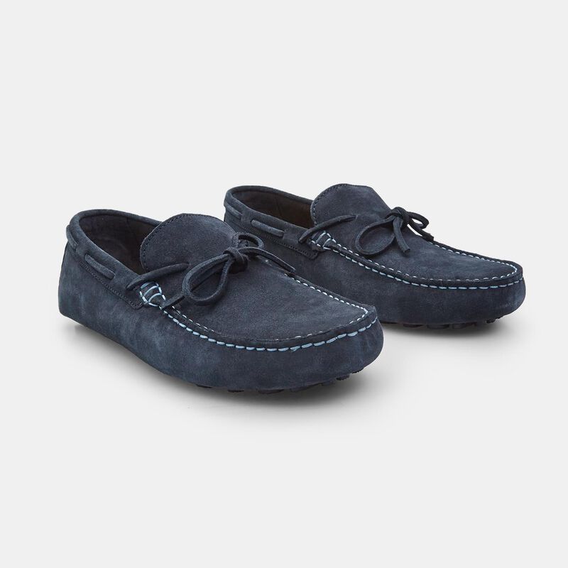 BATA herenloafers van suède