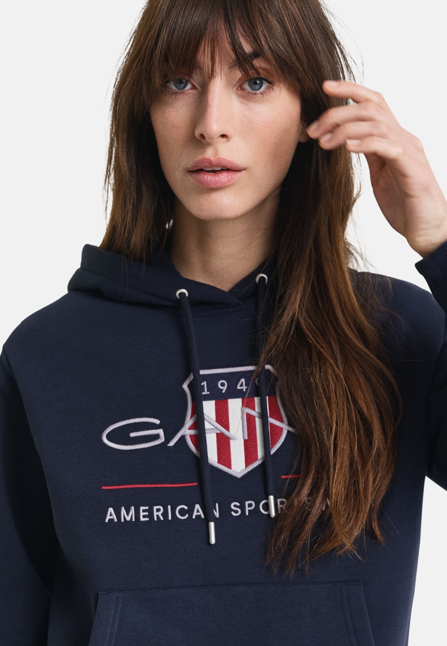 GANT ARCHIVE SHIELD HOODIE - Sweatshirt - blauw