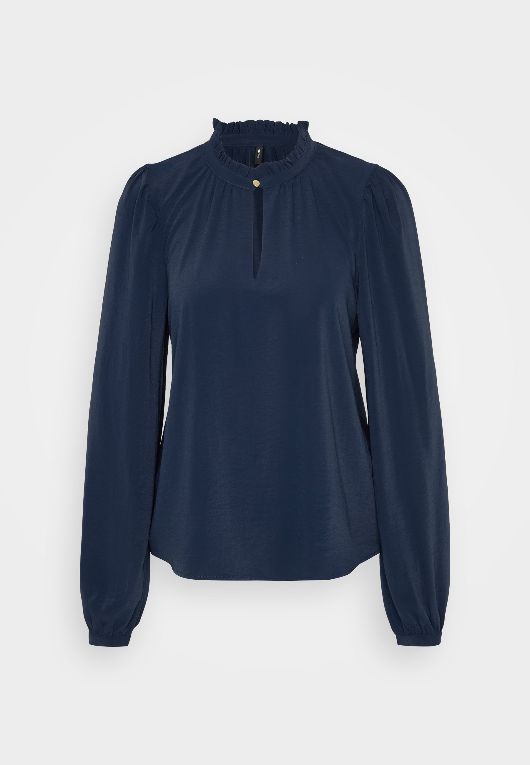 Vero Moda Tall VMANI FRILL - Blouse - marineblauw