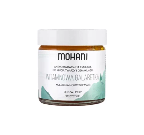 Mohani Norweski Wiatr witaminowa galaretka emulsja do mycia twarzy i demakijażu 60ml