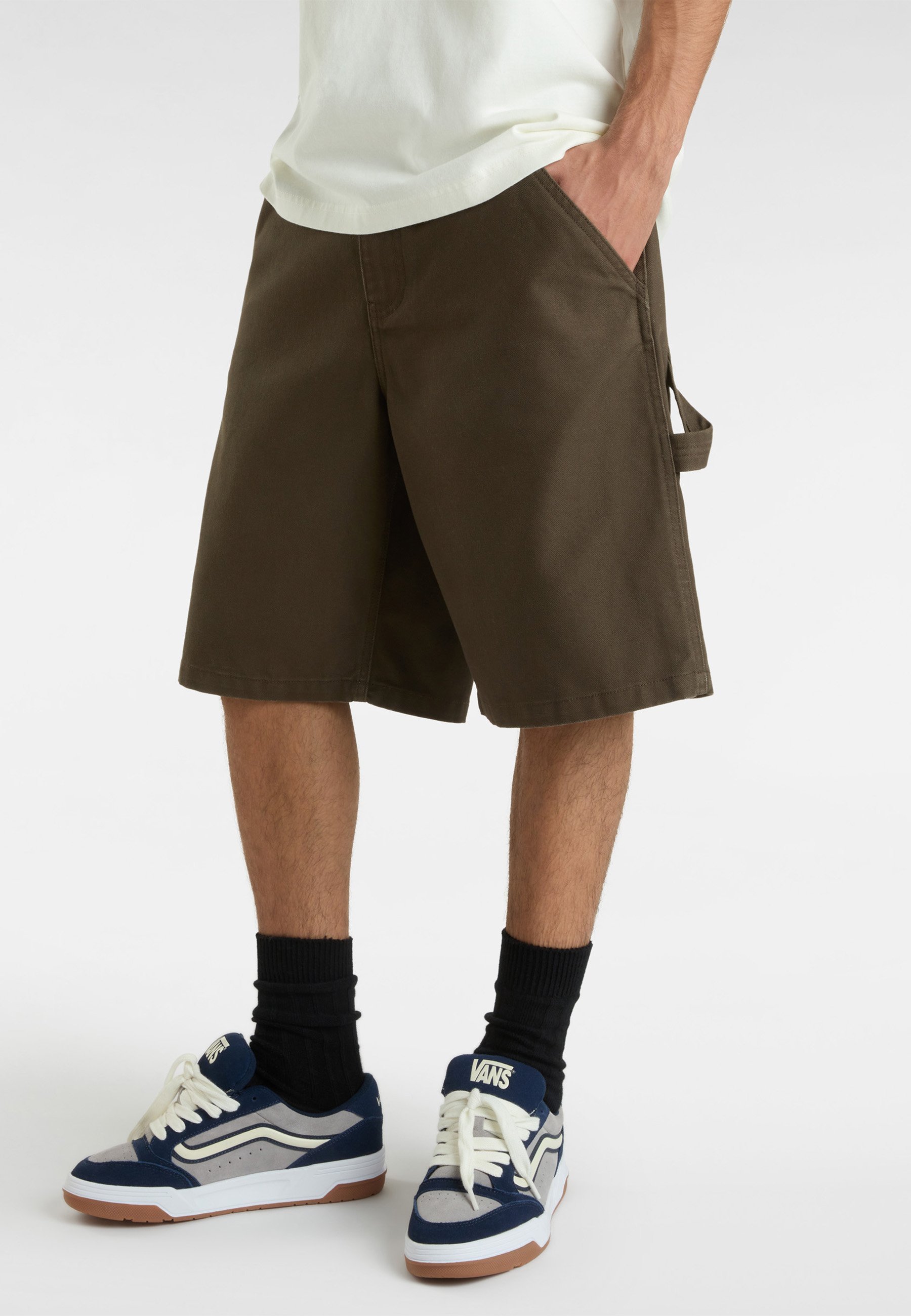 Vans DRILL CHORE CARPENTER LOOSE FIT CANVAS - Shorts - Turkish Coffee