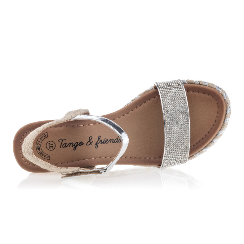 Sandalias grises para mujer / Zapatos de punta abierta