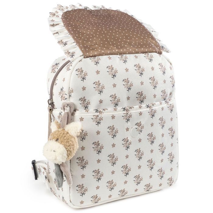Mochila infantil Walking Mum | Botton Bege - 25 x 22 cm