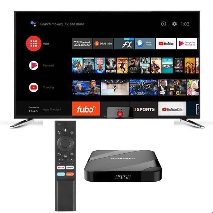 Android TV Box TV98 ATV, OUTUOTWQ Android 14 TV BOX Amlogic S905W2 Video 8K 4GB RAM 32GB ROM WiFi 2.4G/5G Compatibile con Netflix ecc.