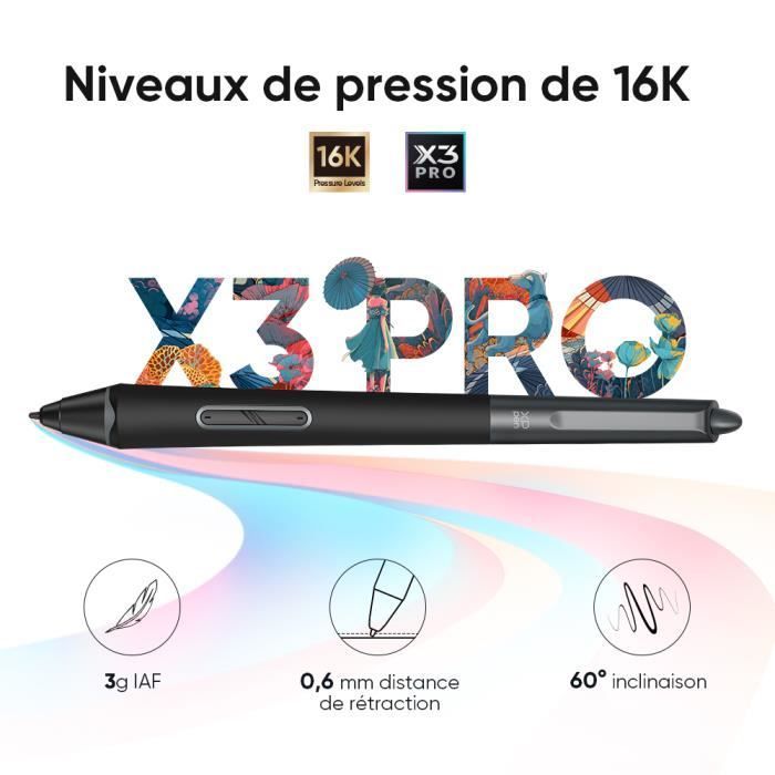 Tablette Graphique - XP-PEN - Deco Pro MW Gen 2 - 9x5 Pouces - Stylet X3 Pro 16K - Télécommande ACK05