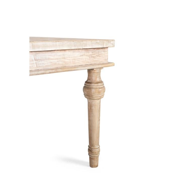 Mesa de comedor - Madera maciza de mango - 240 cm - Acabado patinado - Estilo étnico