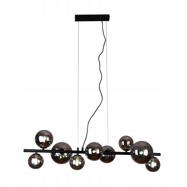 Lampa Sufitowa Wisząca Żyrandol Do Salonu Jadalni Czarna