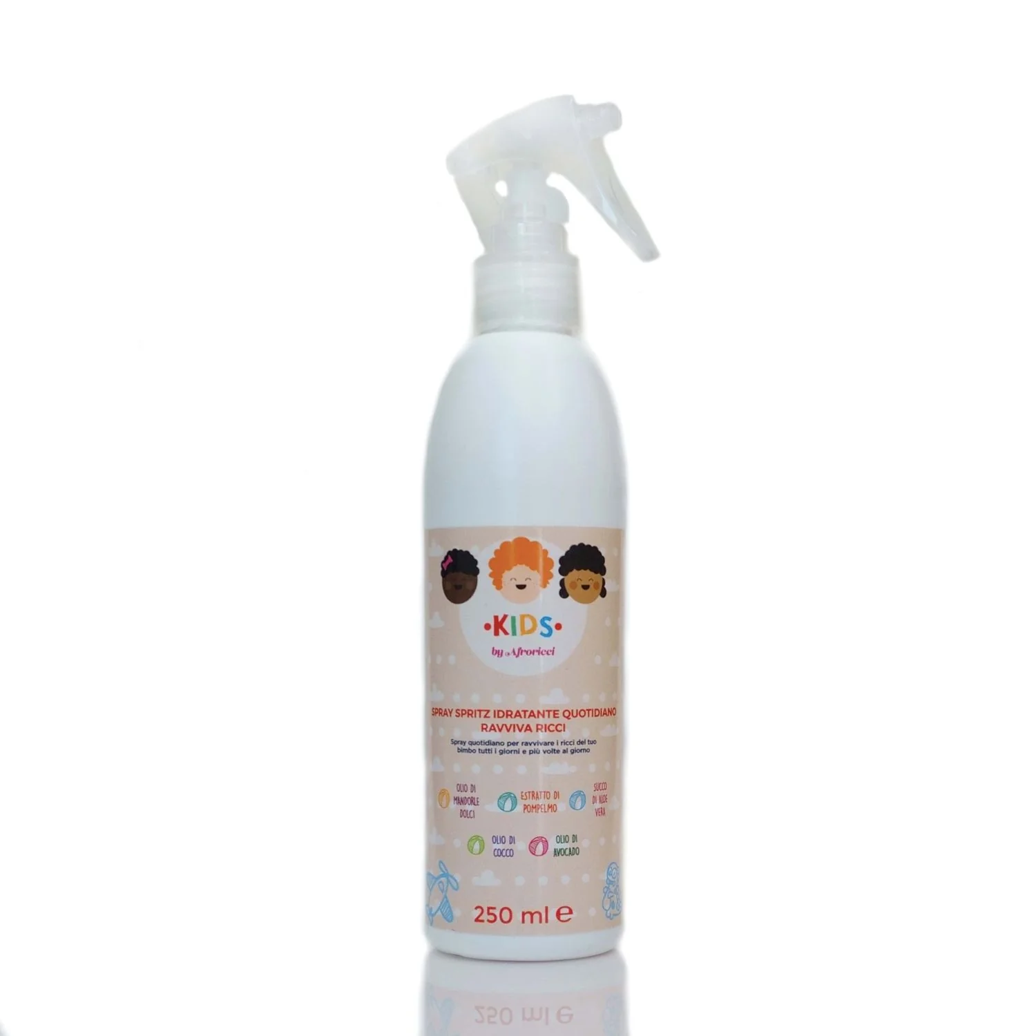 Kids Spray Spritz Idratante Quotidiano Ravviva Ricci - Spray Capelli Styling & Finish, Prodotti per Bambini, Spray Capelli