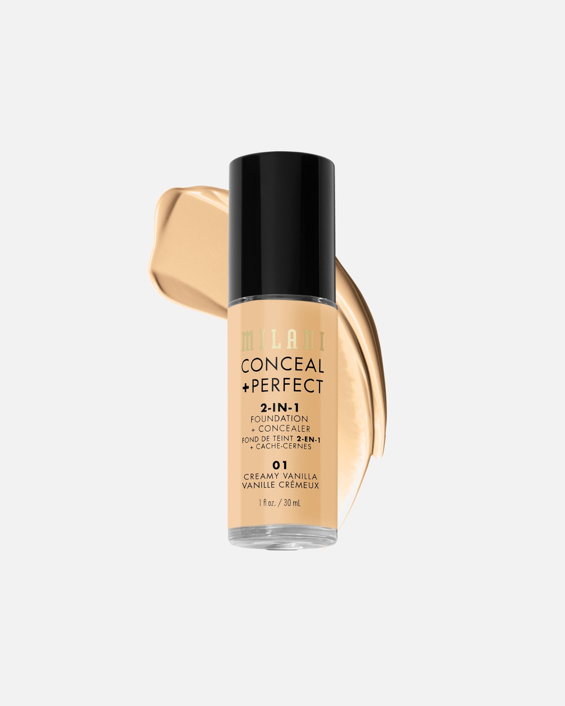 Milani Foundation 2-in-1 korektors + - 30 ml