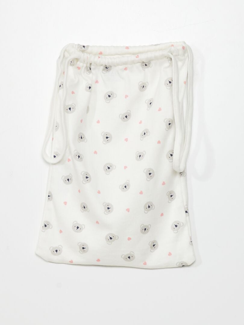 Conjunto de 2 camisetas sin mangas + 3 calzoncillos - 5 piezas - BLANCO
