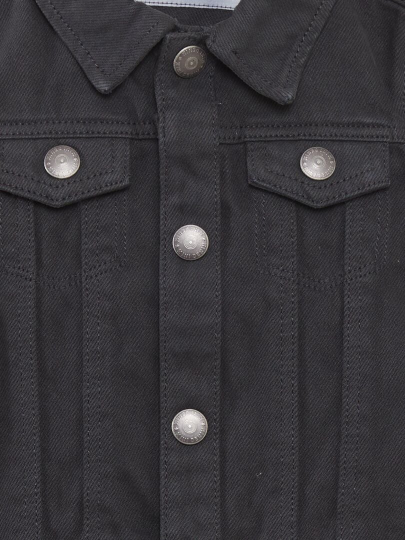 Jaqueta jeans pesada - PRETA