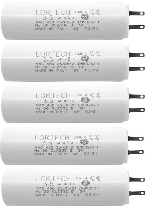 Lot de 5 condensateurs pour volet roulant ou store, 25 mm x 55 mm, fabriqués en Italie