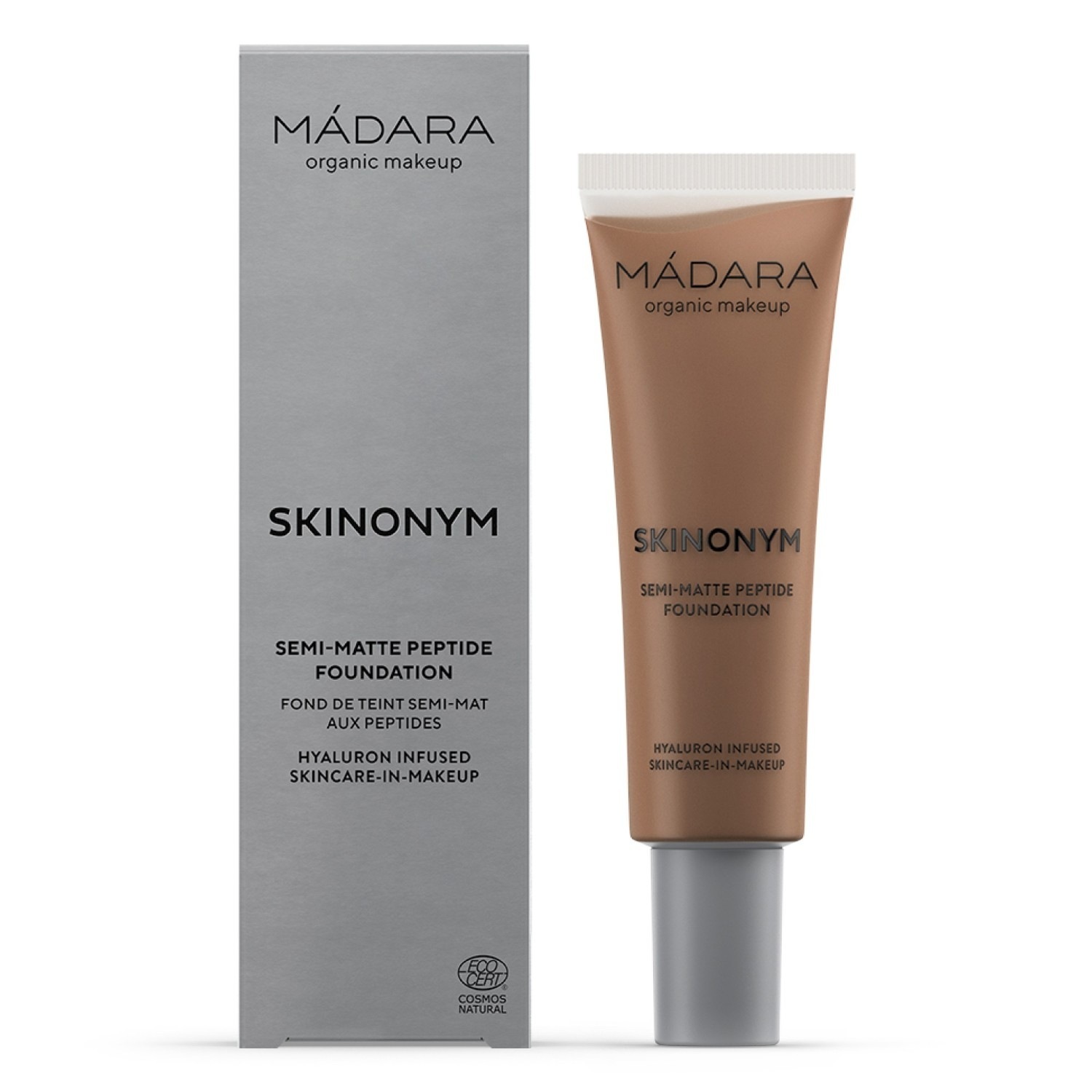 MÁDARA Foundation SKINONYM Semi-Matte Peptide Foundation, Nr. 15 AKMENS - 30 ml