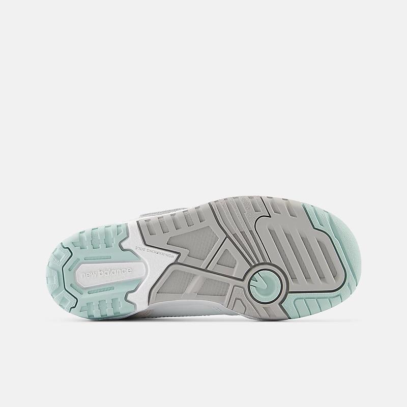 Dziecięcy bungee 550 z koronką i górnym paskiem – biały z granatem i zimową mgłą