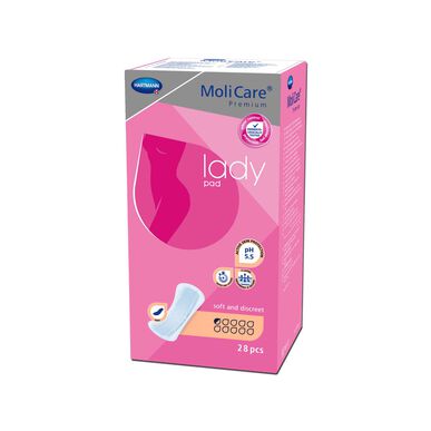 Molicare-inkontinenssisuojat 0,5 tippaa, naisten side 28 kpl 28 kpl