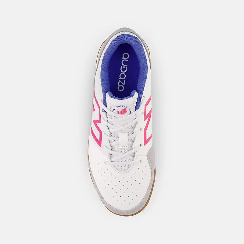 Audazo v6 Command Junior IN Fresh Foam – bílá se světlým lapisem a alfa růžovou