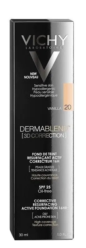 Vichy Dermablend 3D Correction podkład wyrównujacy powierzchnię skóry 20