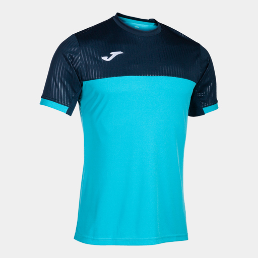  T-shirt à manches courtes Joma Montreal, turquoise fluo/marine