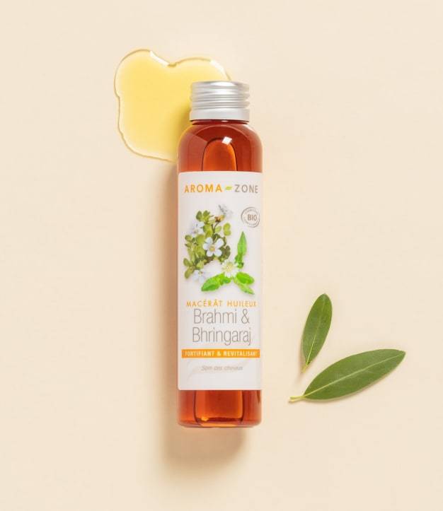 Biologische Brahmi & Bhringaraj-olie (geïnfundeerde olie) 100 ml