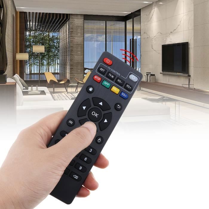 Mando a distancia universal de repuesto por infrarrojos para Android TV Box H96 Pro / V88 / MXQ / T95 / T95X / T95Z Plus / X96 TX3 Mini