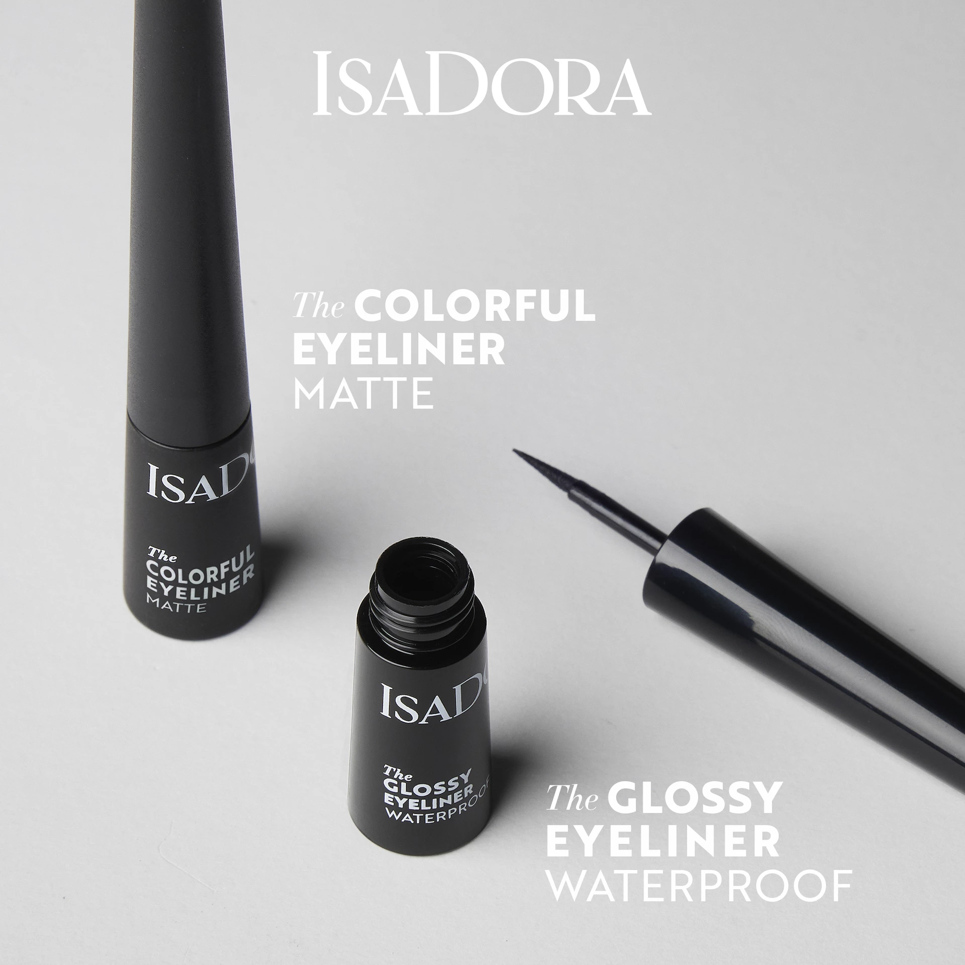 Сјајни ајлајнер 40 хром црни - Исадора