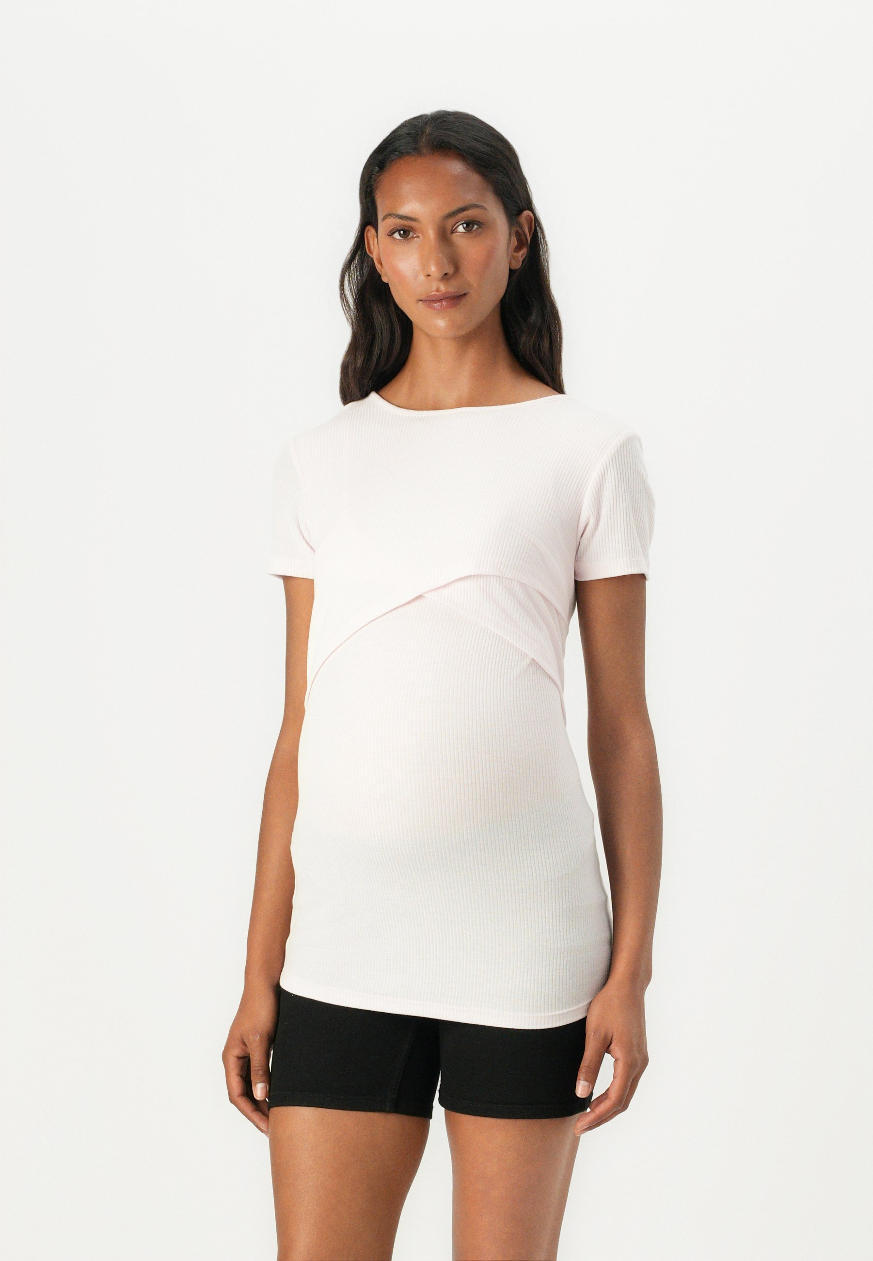 ALLEEN ZWANGERSCHAPS- EN BORSTVOEDINGSTUKKEN - Basic T-shirt - roze marshmallow