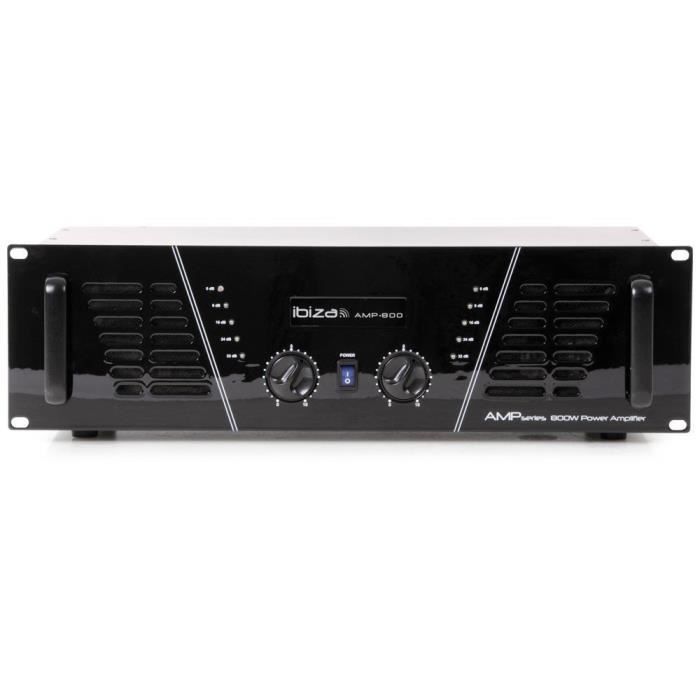 IBIZA SOUND AMP800 Amplificateur de sonorisation 2 x 600w