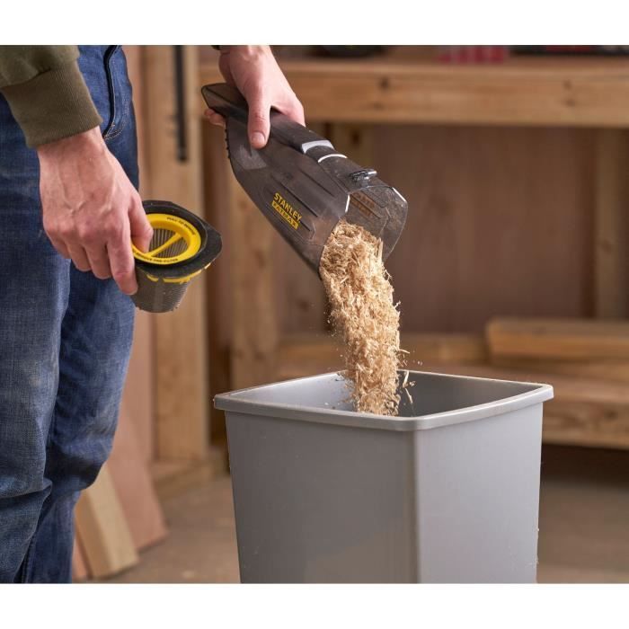 Cordless handheld vacuum cleaner - 18V - STANLEY FATMAX - SFMCVH001B-XJ - bagless - Battery not included