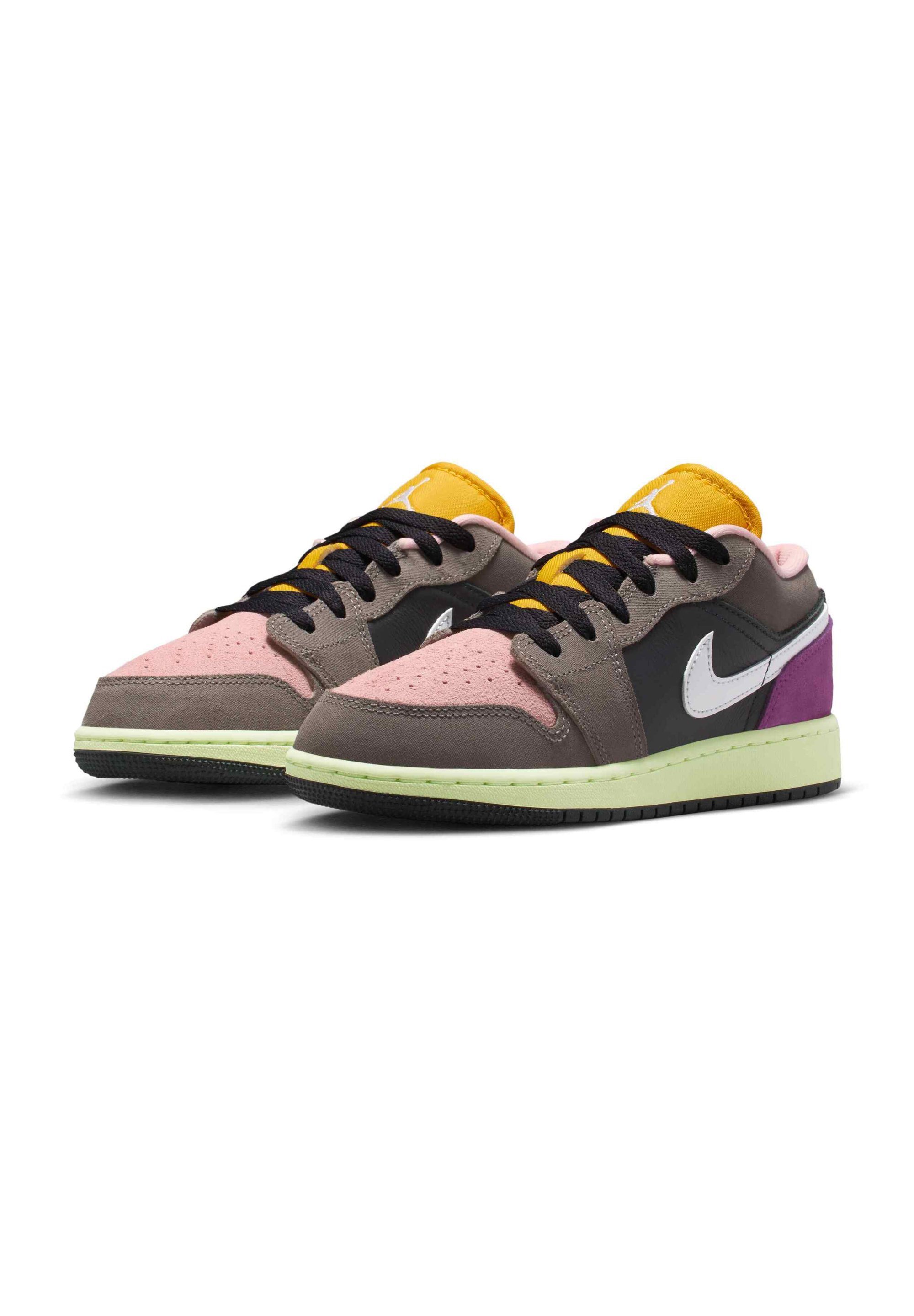 Jordan AIR JORDAN 1 UNISEX - Baskets - gris pétrole/blanc/pierre cave/punch arctique/viotech/soufre foncé