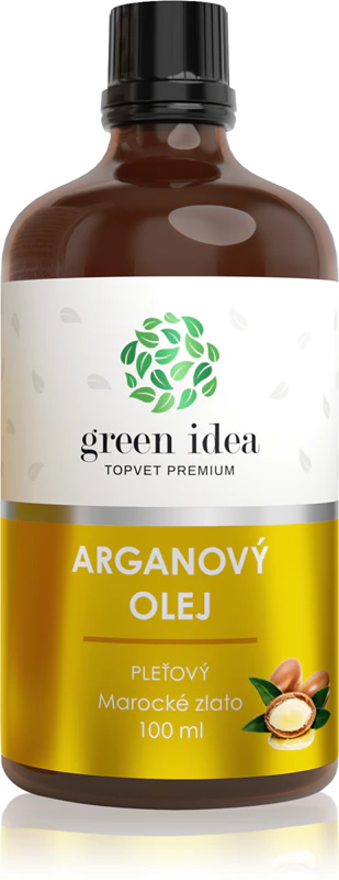 Óleo facial de argan Green Idea para todos os tipos de pele, inclusive as sensíveis.