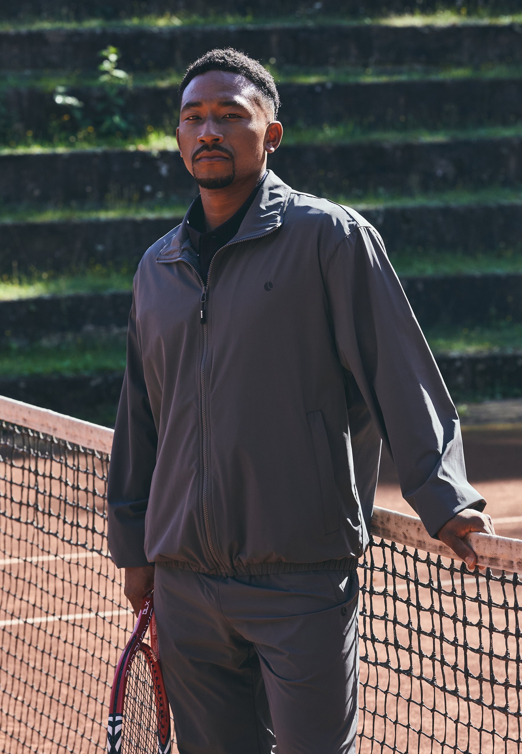 Björn Borg ACE TRACK JACKET - Giacca da allenamento - asfalto