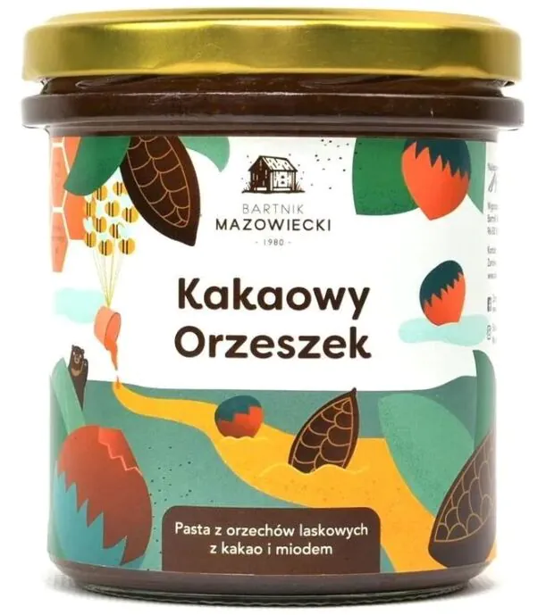 Bartnik Mazowiecki Kakaowy Orzeszek, pasta orzechowa