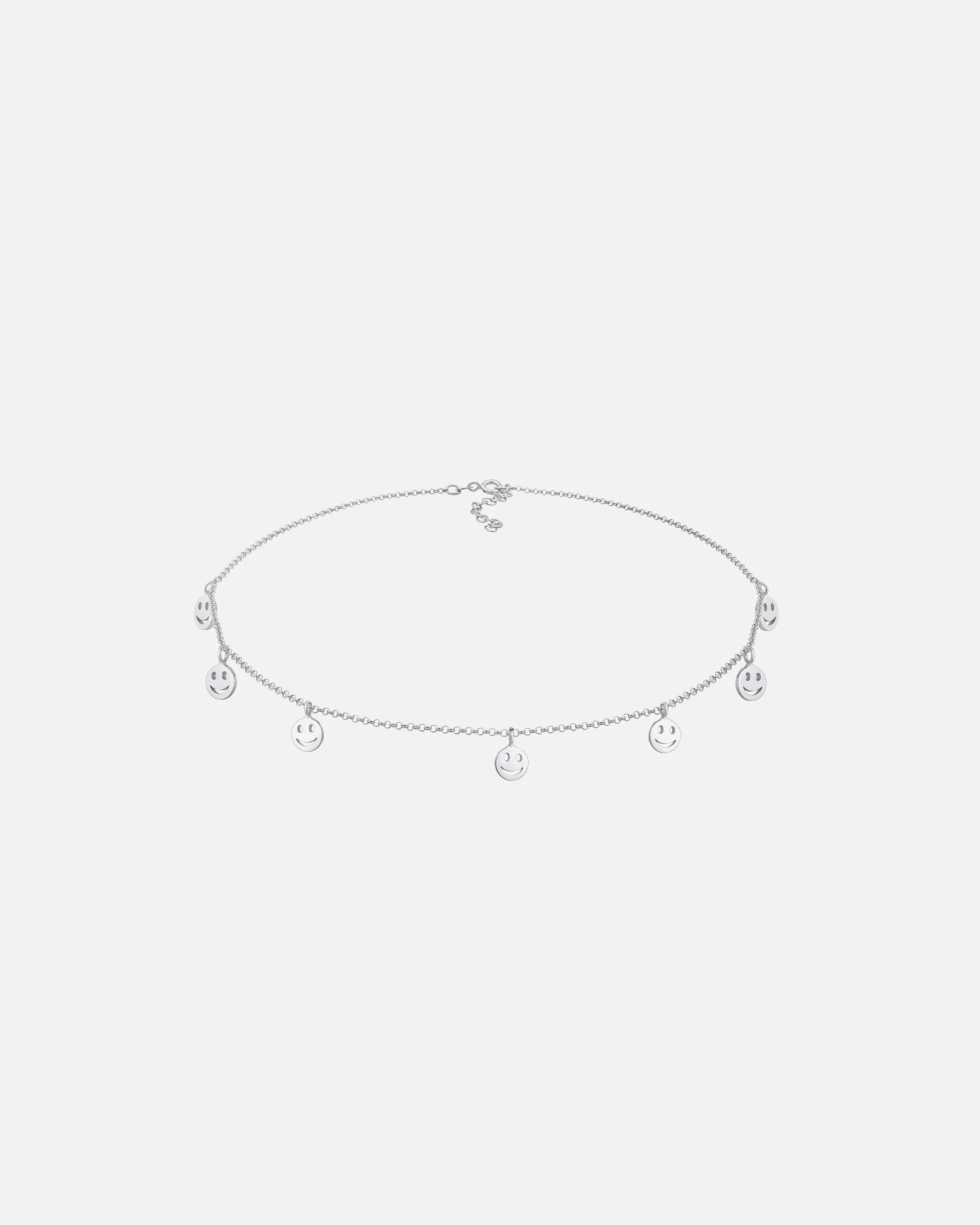 Elli Femmess Choker avec Smiling face de base en argent sterling 925