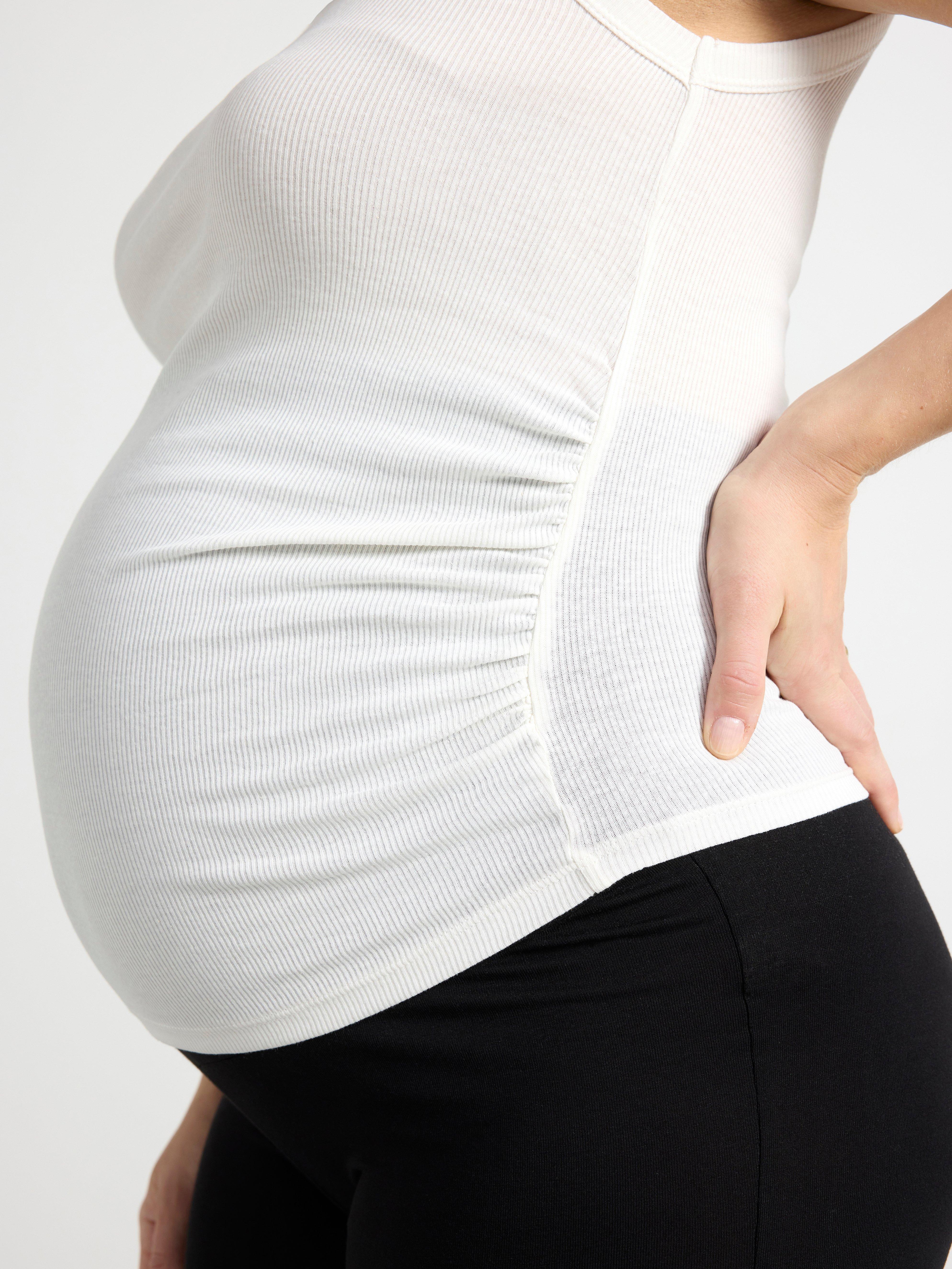Pyjamas en lin à rubans pour mamans, blanc cassé