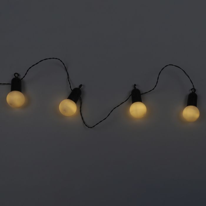 Solar lichtslinger - Home Deco Factory - 20 witte LED-lampjes - Wit