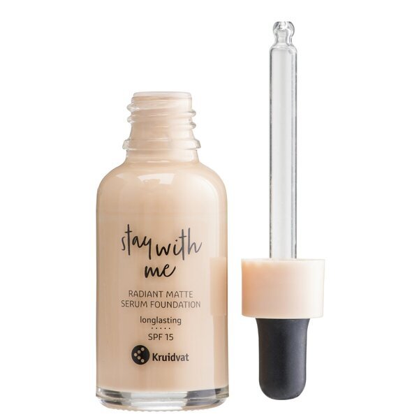 Kruidvat Stay With Me 018 C Light Natural Radiant Matte Serum Foundation 30ml