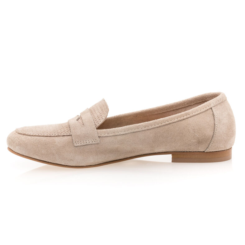 Mocassins / chaussures bateau Femme Beige